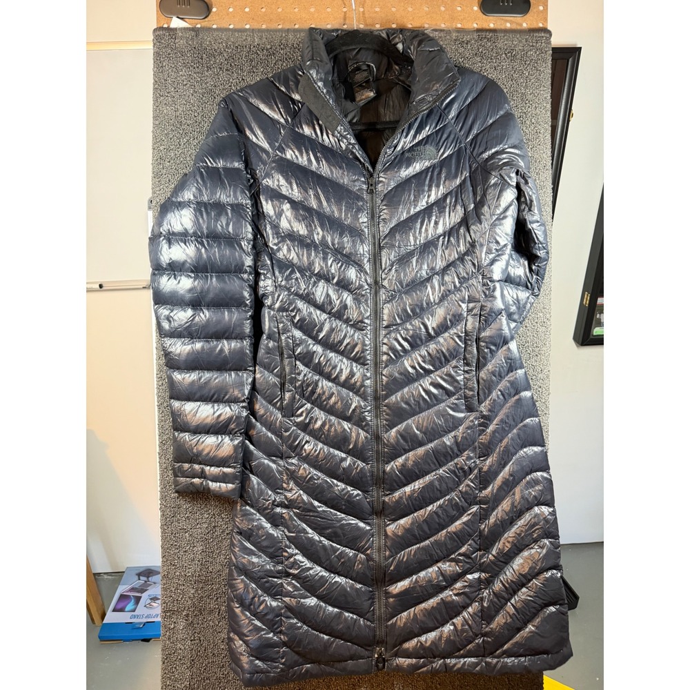 The North Face Puffer Parka Womens XS Blue 700-Fill Down Quilted Long Jacket